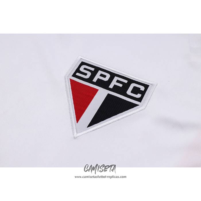 Chandal del Sao Paulo 2023-2024 Manga Corta Blanco - Pantalon Corto